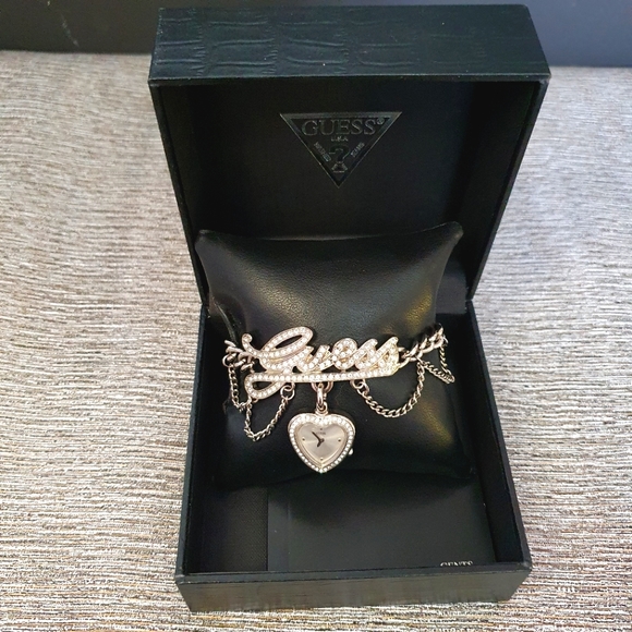 Silver Guess Bracelet Watch - Picture 2 of 4